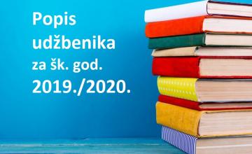 Popisi udžbenika za šk. god. 2019./2020.